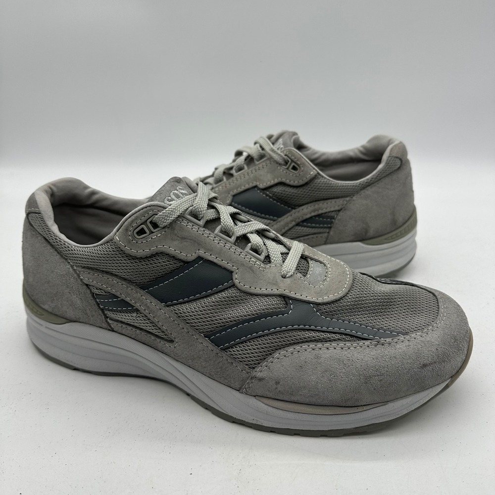 SAS‎ B3606448 Mens 12 M Journey Mesh Gray Suede Walking Shoes Comfort Sneakers